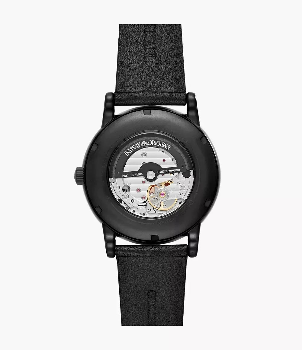 Emporio Armani Ar60012 Mens Meccanico Watch Leather