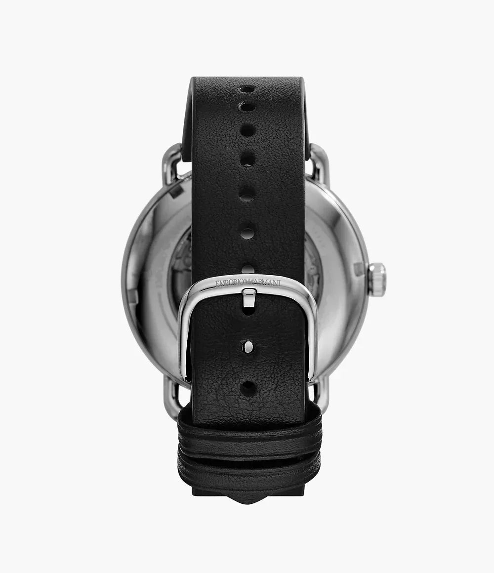 Emporio Armani Ar60026 Mens Meccanico Watch Leather