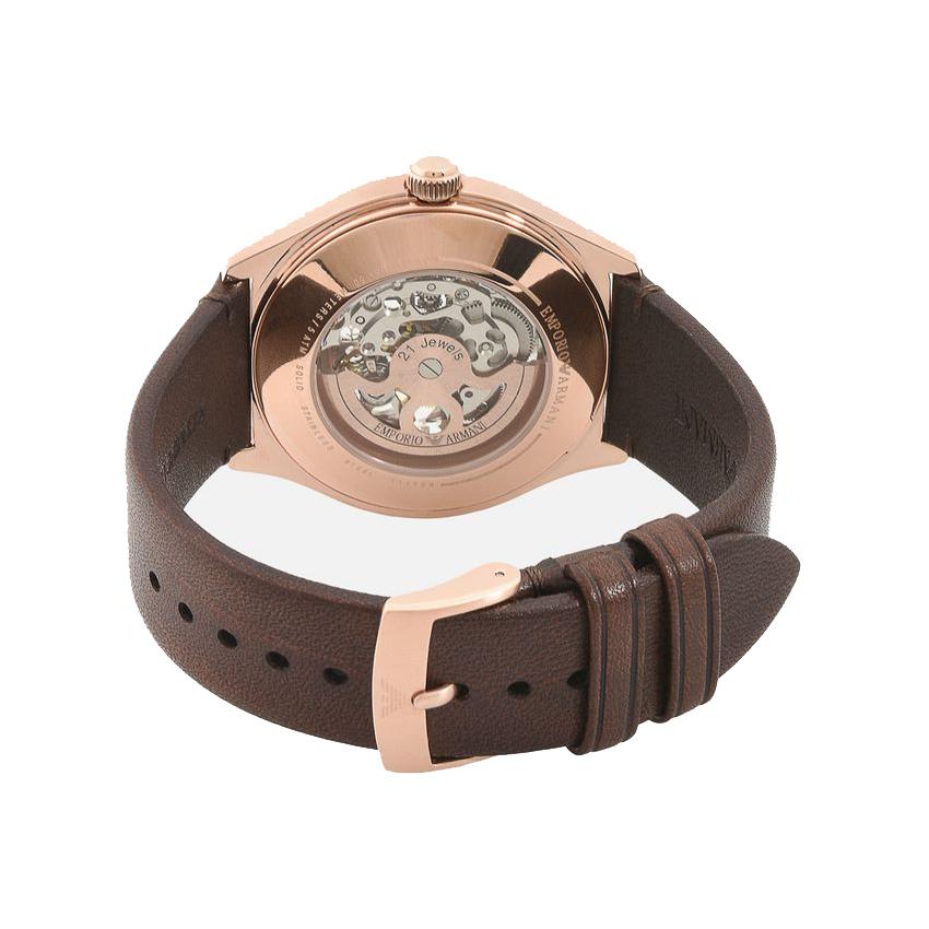 Emporio Armani Ar60005 Men S Brown Watch Leather