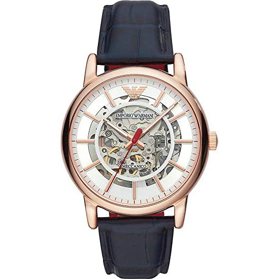 Emporio Armani Ar60009 Men S Navy Blue Watch Leather