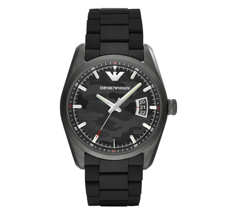 Emporio Armani Ar6052 Men S Camouflage Black Watch Camouflage Dial