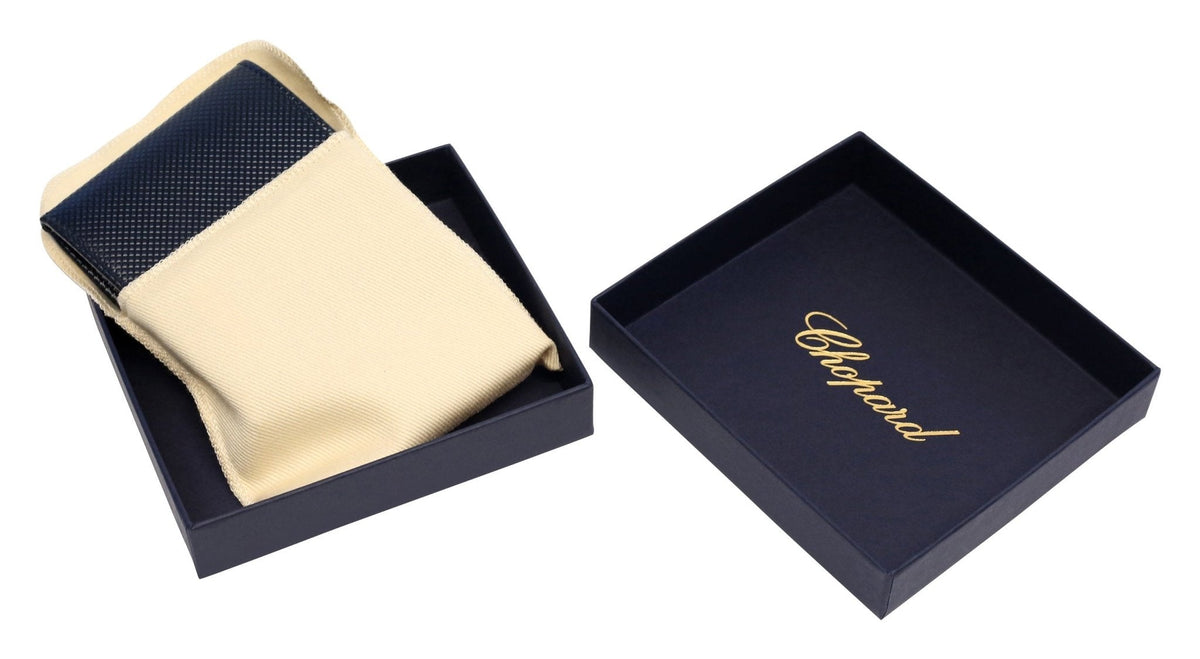 Chopard Classic Racing Dark Blue Leather Unisex Mini Wallet 95012-0319