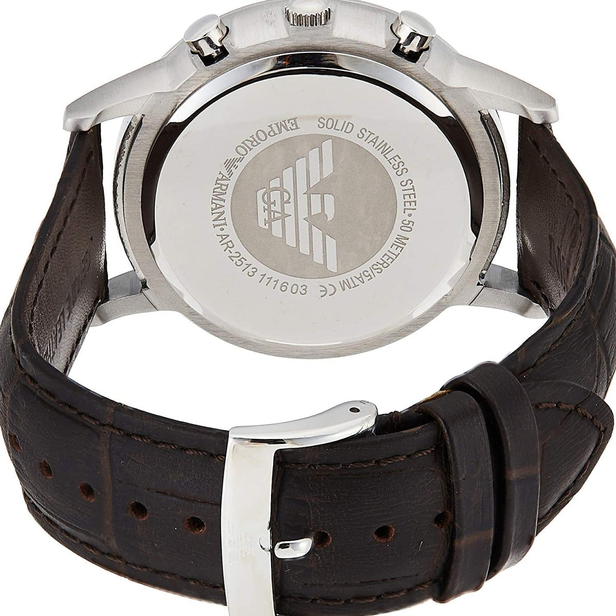 Emporio Armani Ar2513 Men S Renato Chronograph Grey Watch PVD