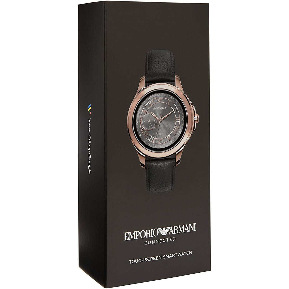 Emporio Armani Art5012 Men S Black Connected Gen 4 Smartwatch Leather