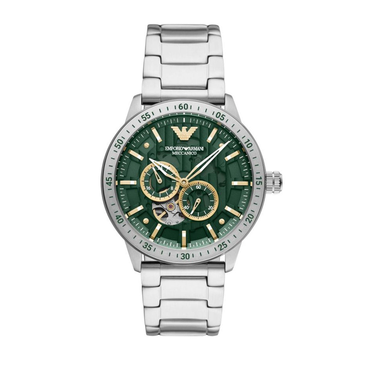 Emporio Armani Mens Diver Watch Ar60053 Stainless Steel