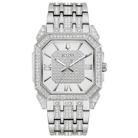 Bulova Men's Octava Silver Dial Watch - 96A285