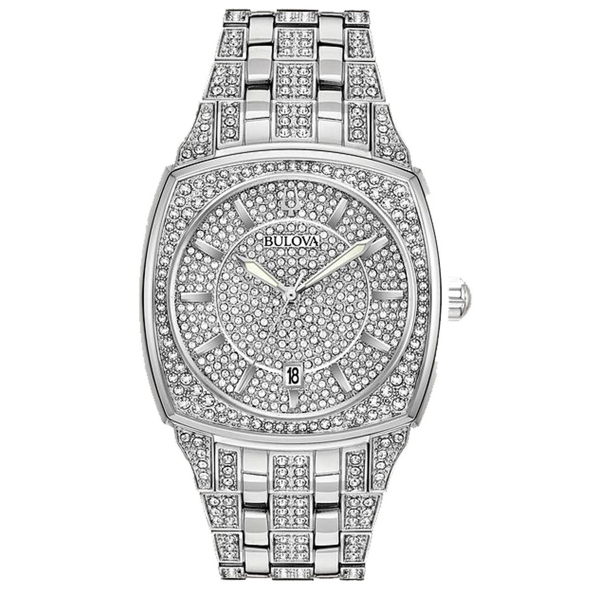 Bulova Men's Phantom Silver Dial Watch - 96B296