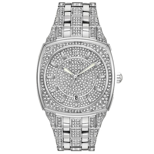 Bulova Men's Phantom Silver Dial Watch - 96B296