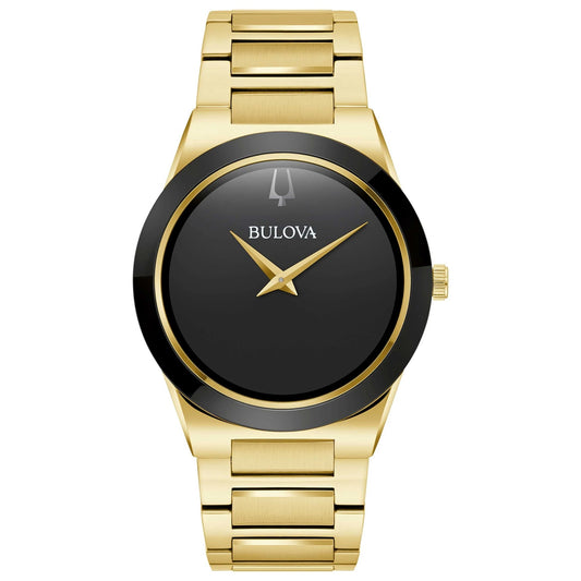 Bulova Men's Millenia Black Dial Watch - 97A183