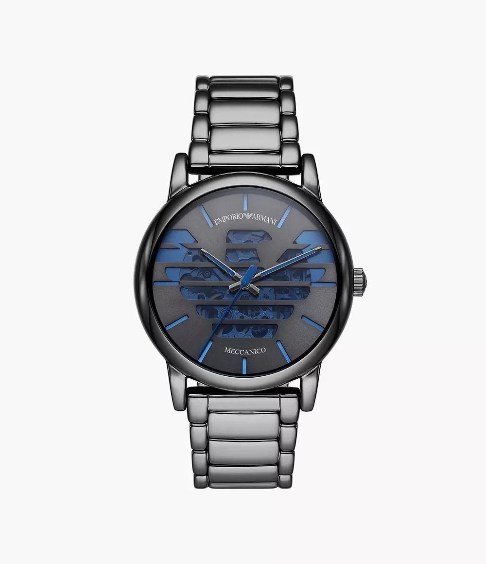 Emporio Armani Ar60029 Mens Meccanico Watch Stainless Steel