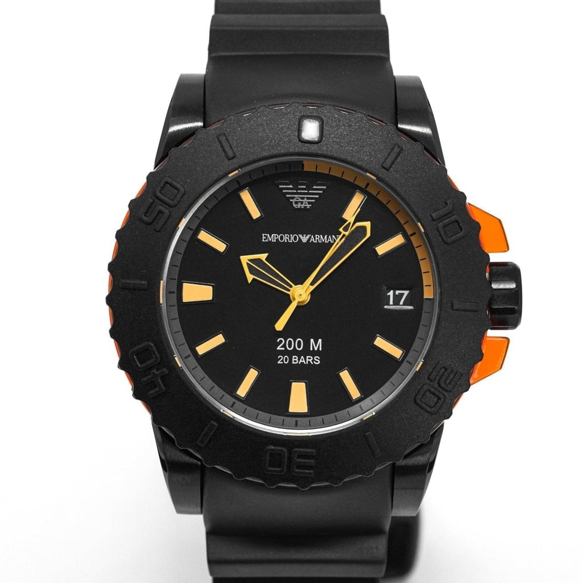 Emporio Armani Ar5969 Men S Sportivo Black Watch Black Dial