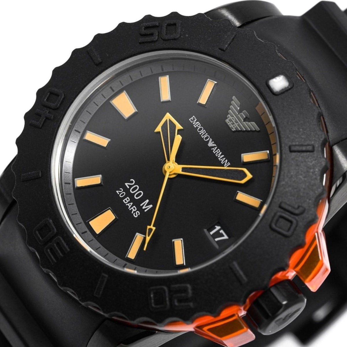 Emporio Armani Ar5969 Men S Sportivo Black Watch Black Dial