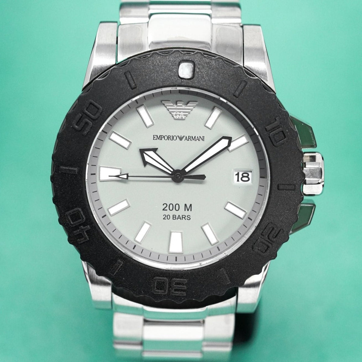 Emporio Armani Ar5970 Men S Sportivo Steel Watch Grey Dial