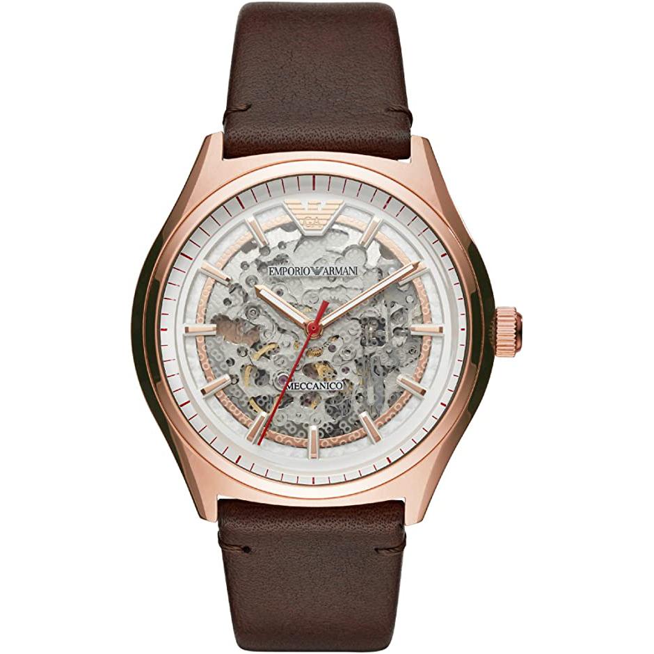 Emporio Armani Ar60005 Men S Brown Watch Leather
