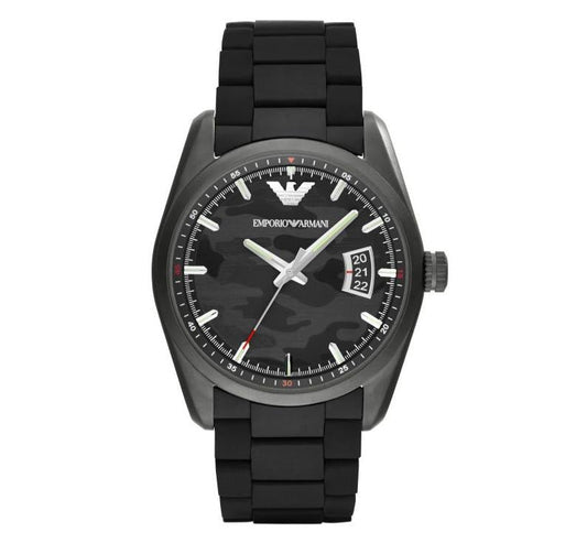 Emporio Armani Ar6052 Men S Camouflage Black Watch Camouflage Dial
