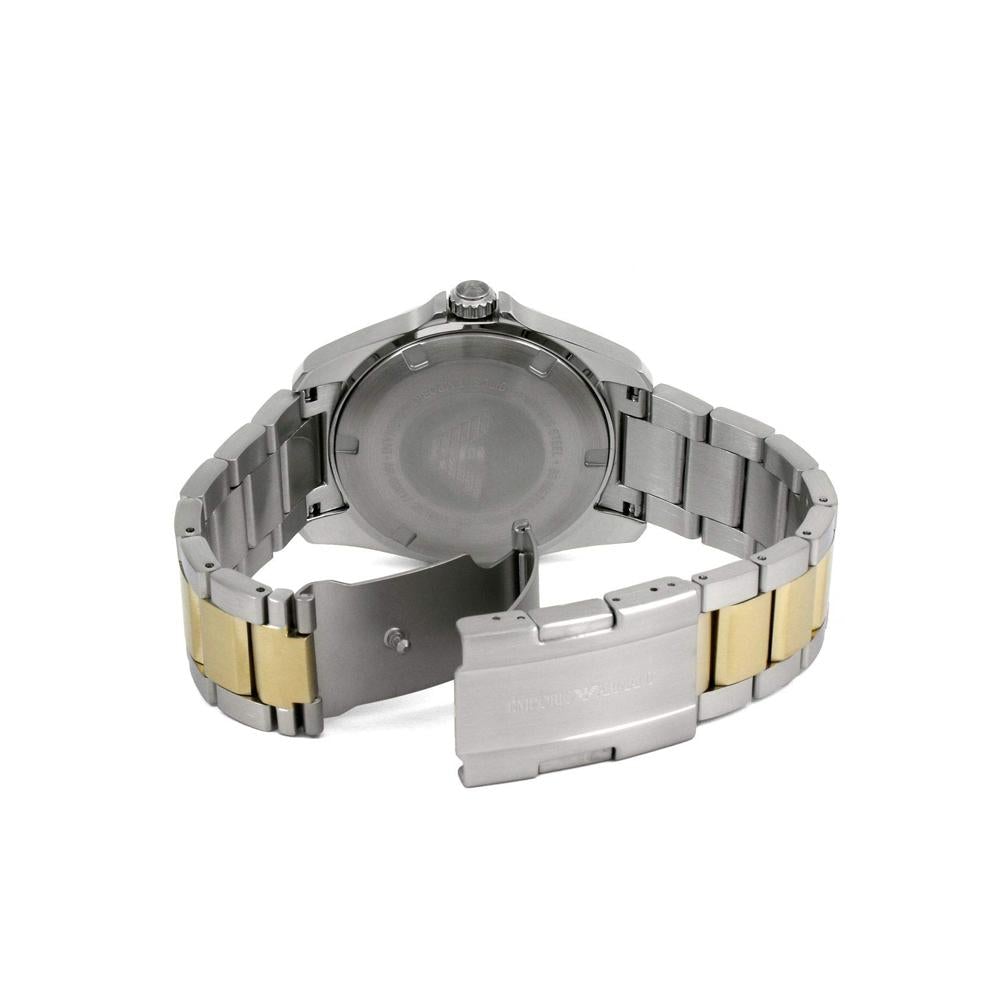 Emporio Armani Ar80017 Men S Two Tone Gold Watch Stainless Steel
