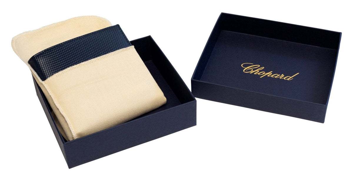 Chopard Il Classico Dark Blue Leather Unisex Wallet 95012-0276