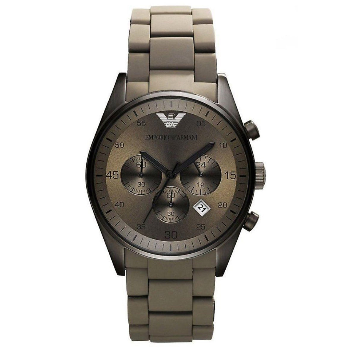 Emporio Armani Ar5950 Ladies Sportivo Chronograph Brown Watch Brown Dial