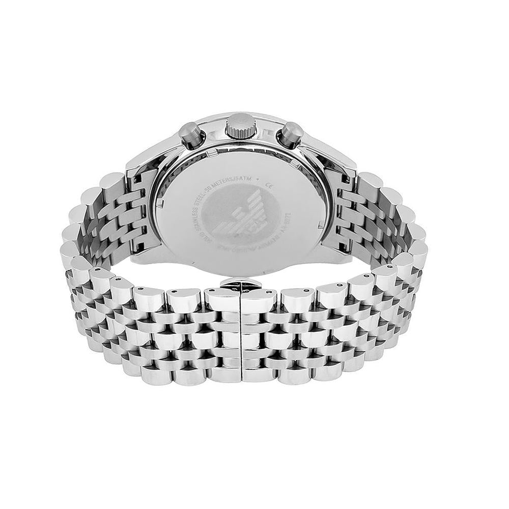 Emporio Armani Ar6072 Men S Blue Silver Watch Blue Dial