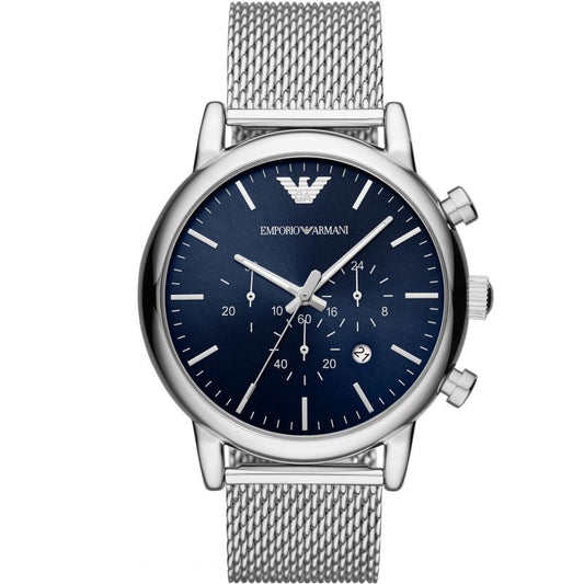 Emporio Armani Ar80038 Men S Luigi Chronograph Blue Watch Blue Dial