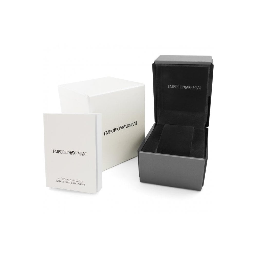 Emporio Armani Mens Meccanico Watch Ar1981 Leather