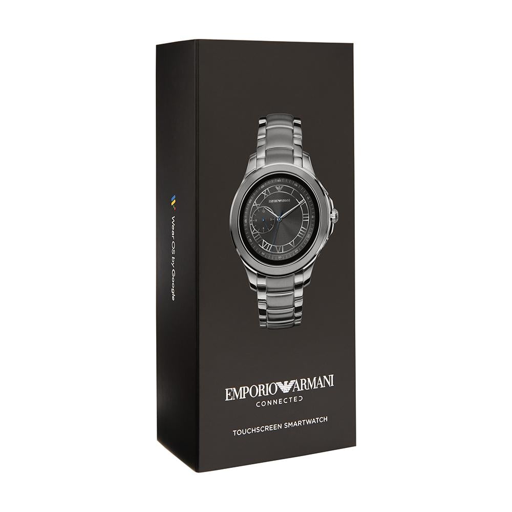 Emporio Armani Art5010 Men S Grey Connected Gen 4 Smartwatch Stainless Steel